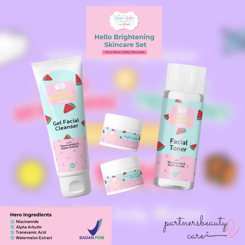 •Beauty• Paket Skincare Yeppu-Yeppu By Kiyowo Travel Size BPOM Halal Paket Skincare Acne Treatment Dan Hello Brightening Perawatan BPOM YeppuYeppu By Kiyowo Yeppu Yeppu By Kiyowo Skincare Travelsize Package-4