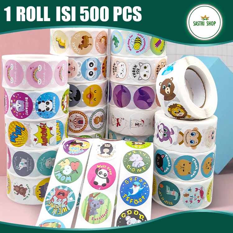 

1 Roll Isi 500 Pcs Stiker Selamat Ulang Tahun - Stiker Happy Birthday - Stiker Kartun - Stiker Label Kemasan Termurah