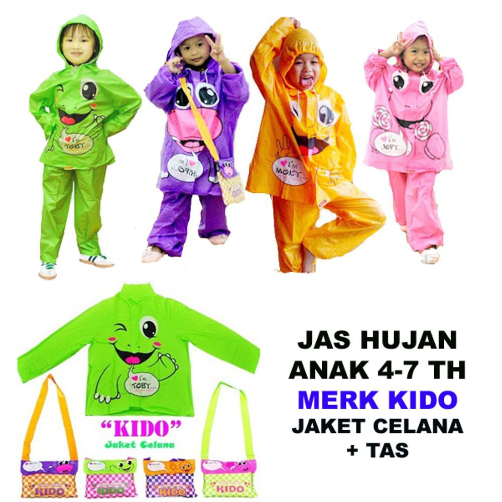 Kido Jas Hujan Anak Motif Gambar Lucu