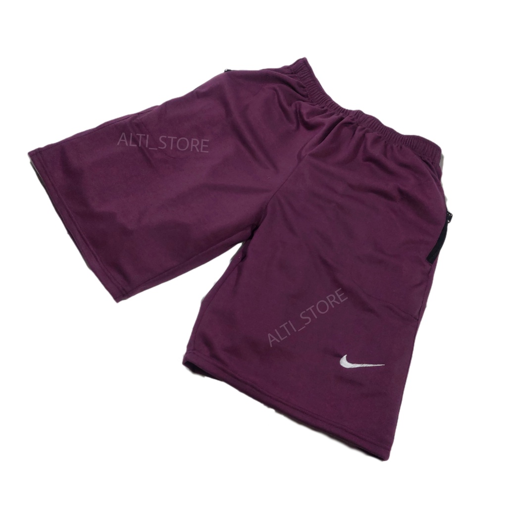 Celana pendek pria dewasa kolor boxer tersedia size jumbo dan standar dan juga kecil-Burgandy XXL fit 3XL