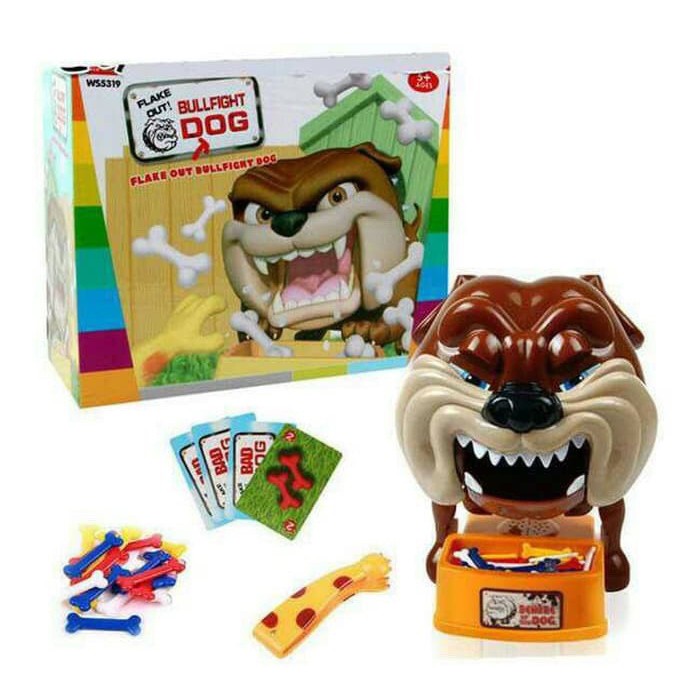 Mainan Beware Bad Dog Gigit Tulang Anjing Galak Tooth Bite Prank Toy
