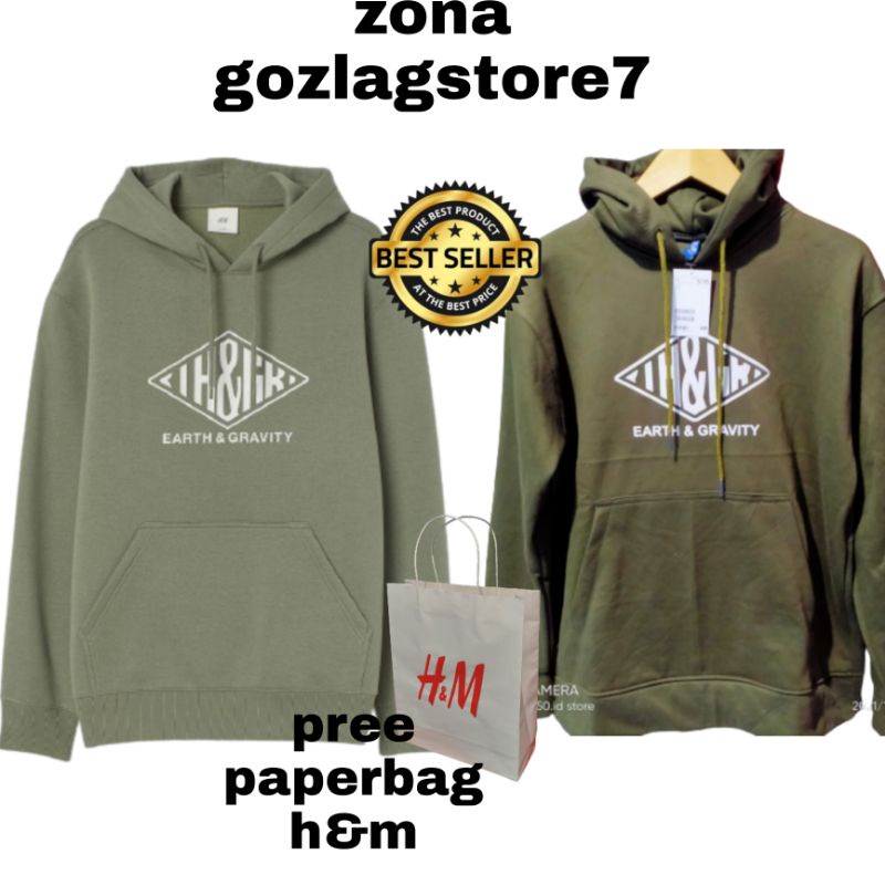 HOODIE H&amp;M hnm EARTH GRAVITY Free paperbag h&amp;m