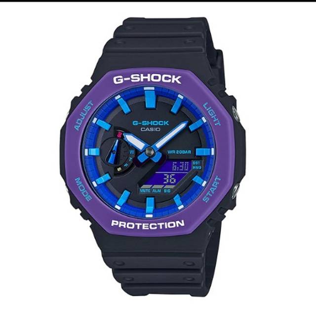 Jam Tangan Pria CASIO G-Shock GA 2100THS 1A Tali Rubber Analog Original
