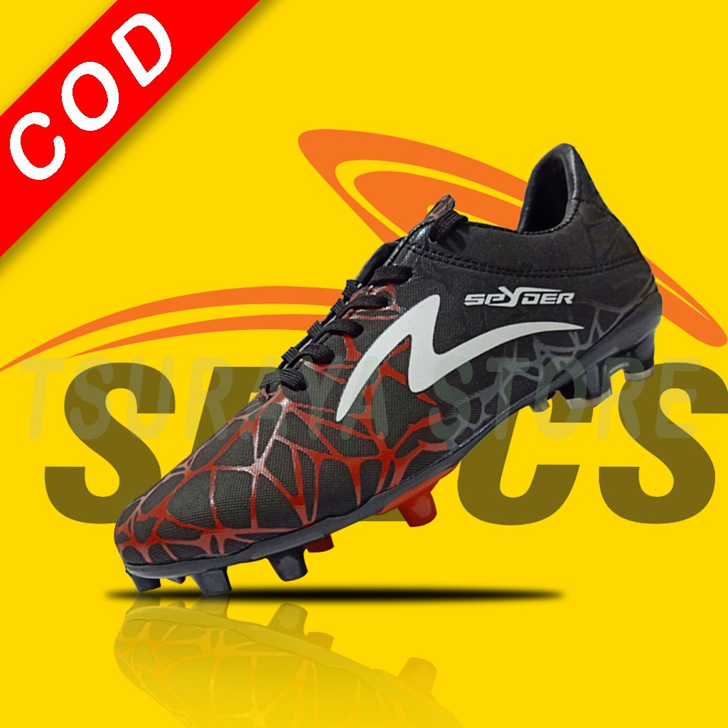 sepatu sepak bola sepakbola SPECS SPYDER HITAM MERAH murah berkualitas