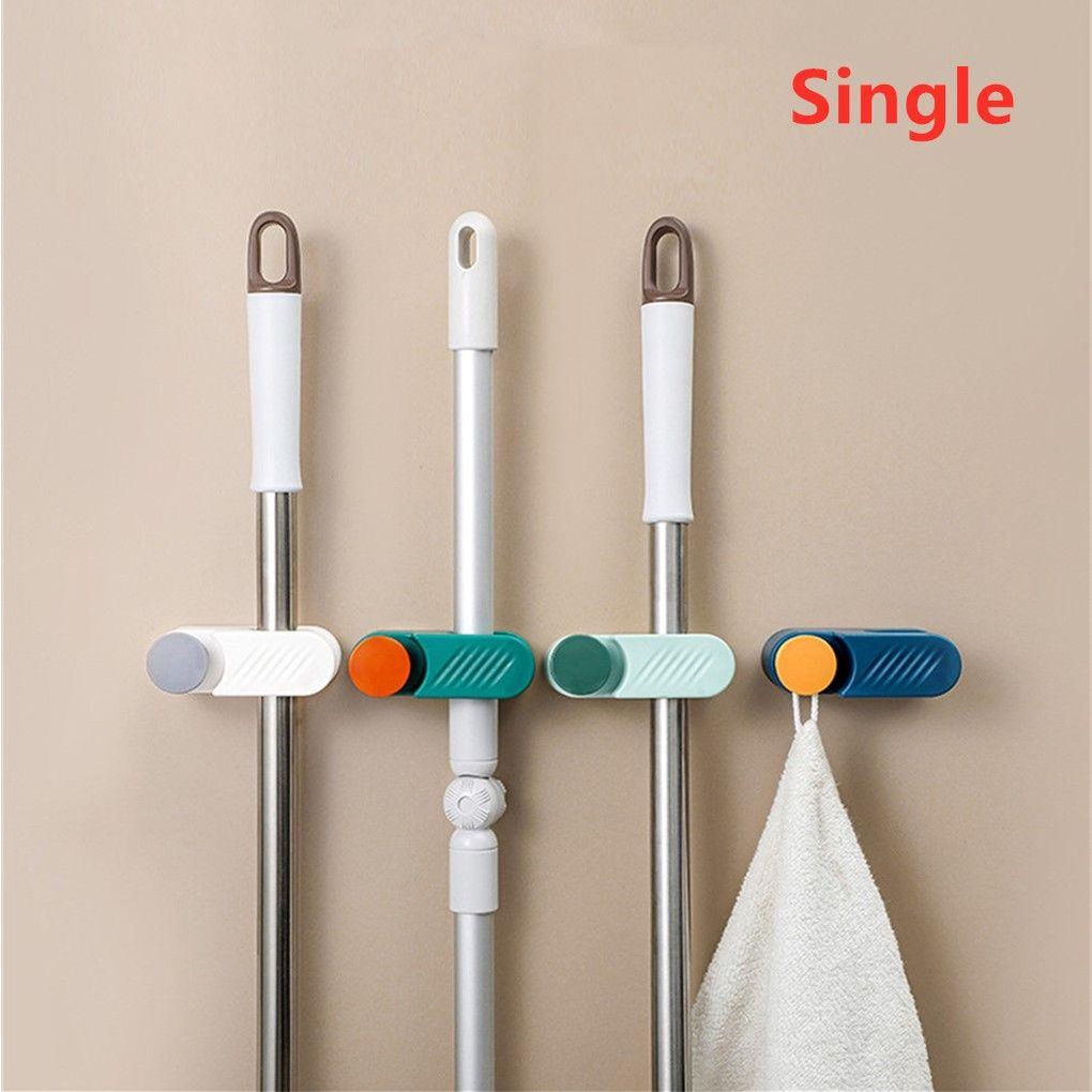 Lily Mop Holder Aksesoris Dapur Rumah Self Adhesive Brush Hook