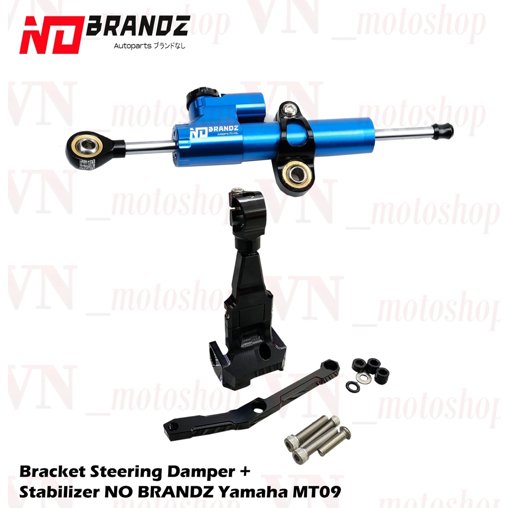 Breket + Stabilizer Steering Damper NO BRANDZ MT09 Z800 Z900 Z1000