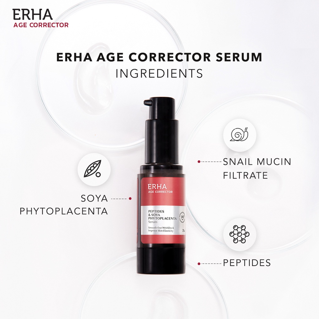 ERHA Bundling Age Corrector Facial Wash 90 ml + Serum Anti Penuaan-3