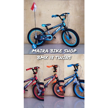 Sepeda anak BMX 18 Atlantis Twins Ban Besar