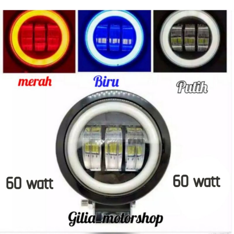 Lampu Tembak Daymaker 3 LED 60  Watt Bulat Lampu Sorot Led Cwl S.2344  Lampu Tembak Jeep