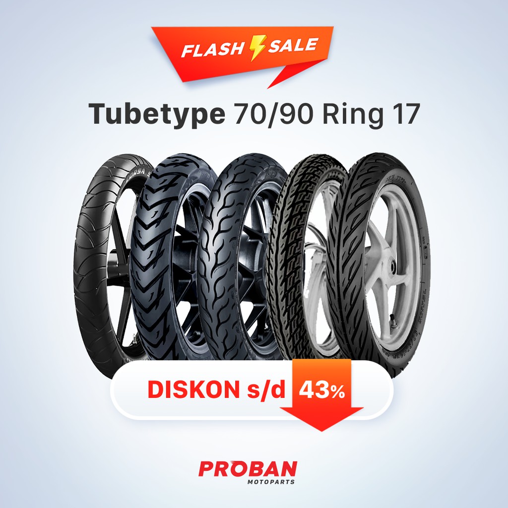 

Ban Motor Tubetype Ukuran 70/90-17