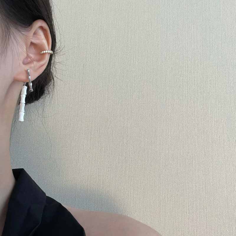 Anting Bahan Bambu Dapat Dilepas Gaya Cina National