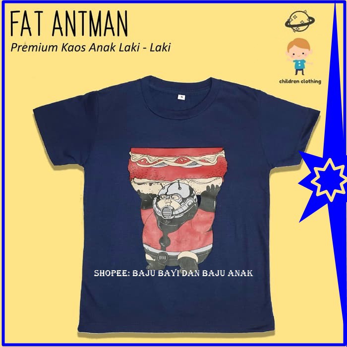  Baju  Kaos Anak  Laki Laki Fat Antman Lengan Pendek Baju  