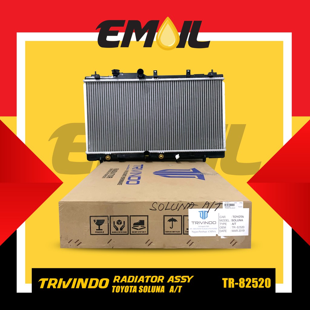 Radiator assy Toyota soluna AT AUTOMATIC TR-82520 merk Trivindo