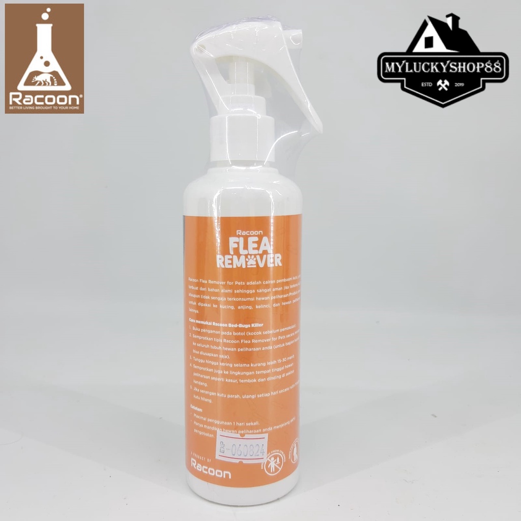 Racoon Flea Remover Obat Kutu Hewan Peliharaan Kucing dan Anjing