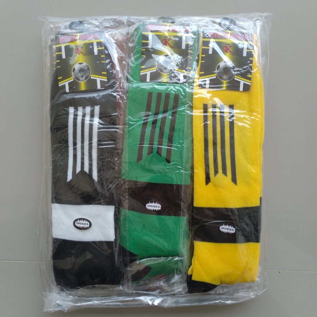 TOKO KL | KAOS KAKI SEPAK BOLA DEWASA PANJANG MOTIF GARIS KAOS KAKI PUTSAL KAOS KAKI OLAHRAGA