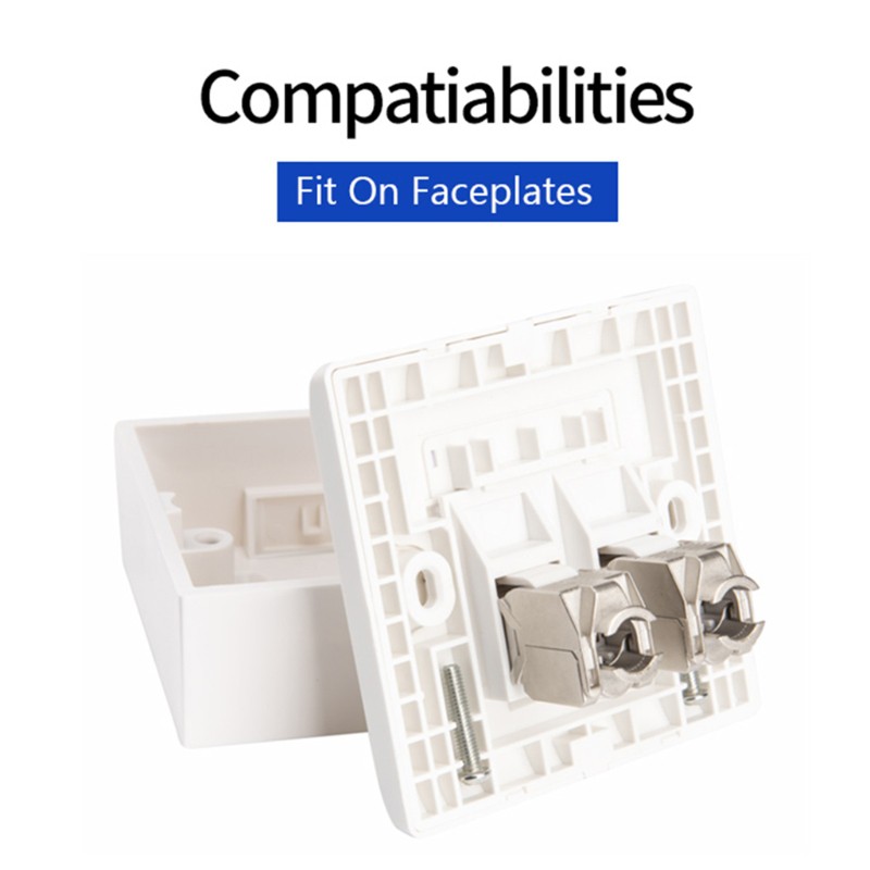 5pcs Modul Pelindung Cat6 Cat6A Keystone Jack Rj45 Ke Lsa Ftp Bahan Zinc Alloy