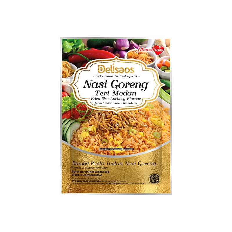 

Delisaos Nasi Goreng Teri Medan 50gr