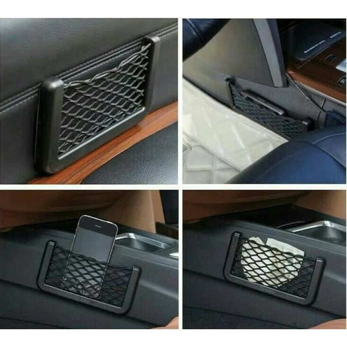 Car Net Pocket Large / Jaring Tempat Hp Untuk Mobil / Aksesoris Mobil
