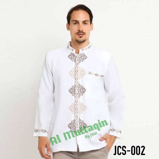 Grosir Jasko Jas Koko Baju Koko Broken White Putih Muslim