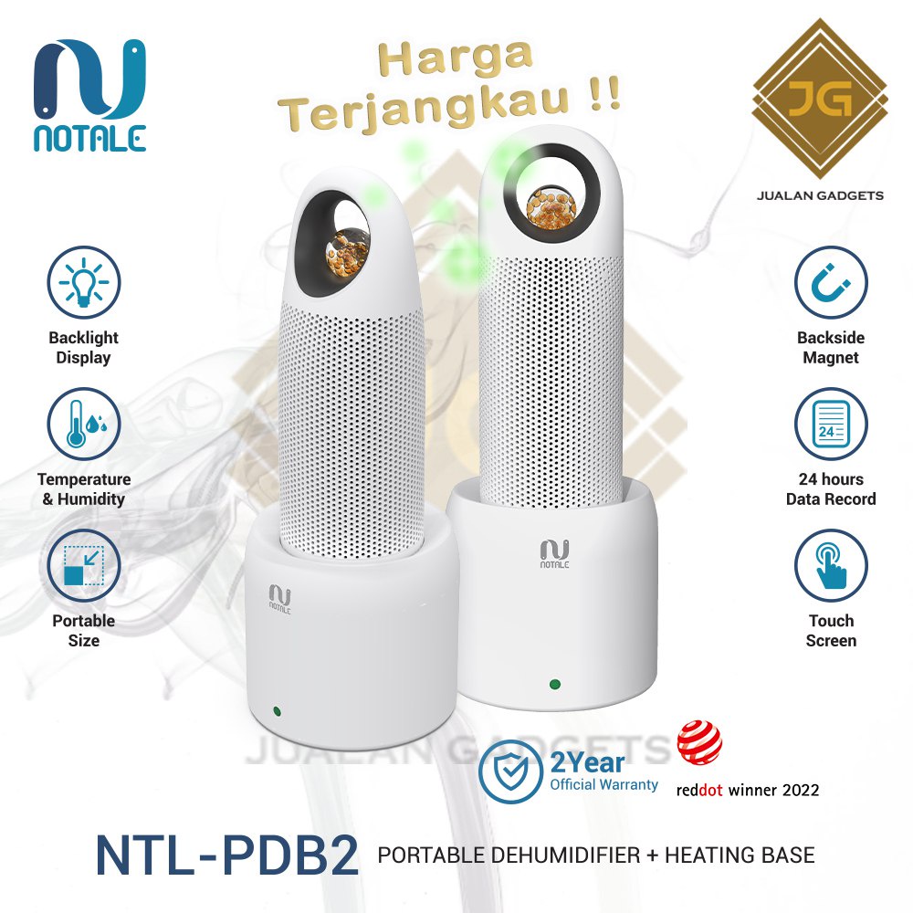 Notale Dehumidifier Portable Dryer With Heating Base - Garansi Resmi