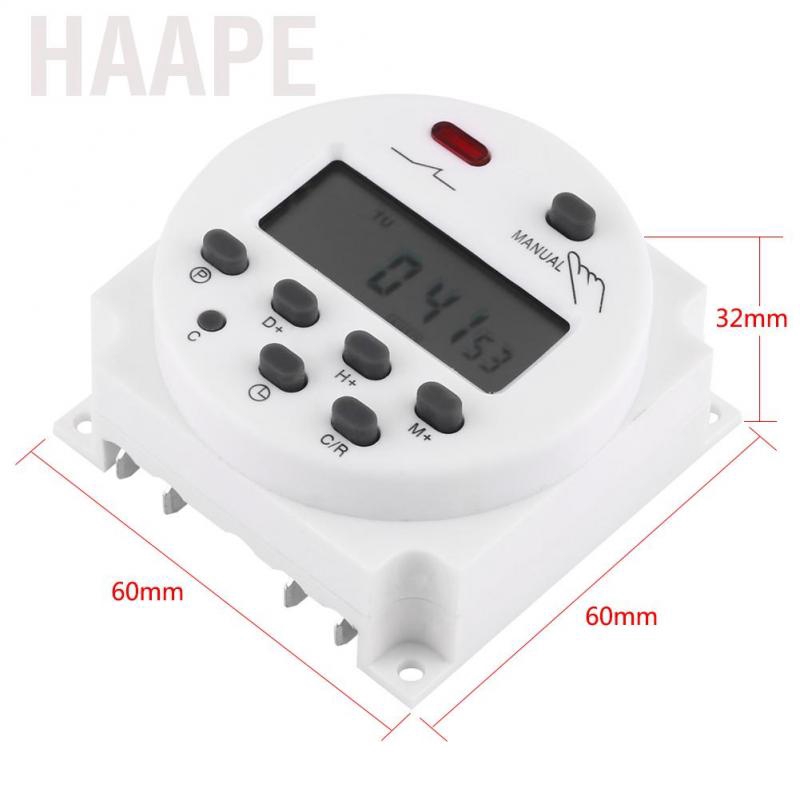 Haape Microcomputer Lcd Digital Programmable Electronic Relay Switch Timer 24vac Dc Intl Shopee Indonesia