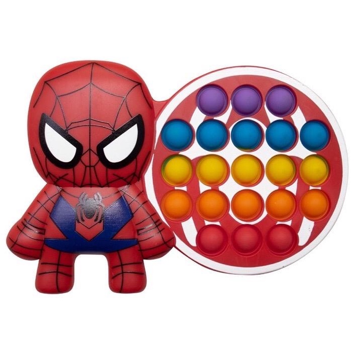 Mainan anak Pop It Avengers fidget push / pop it karakter lucu