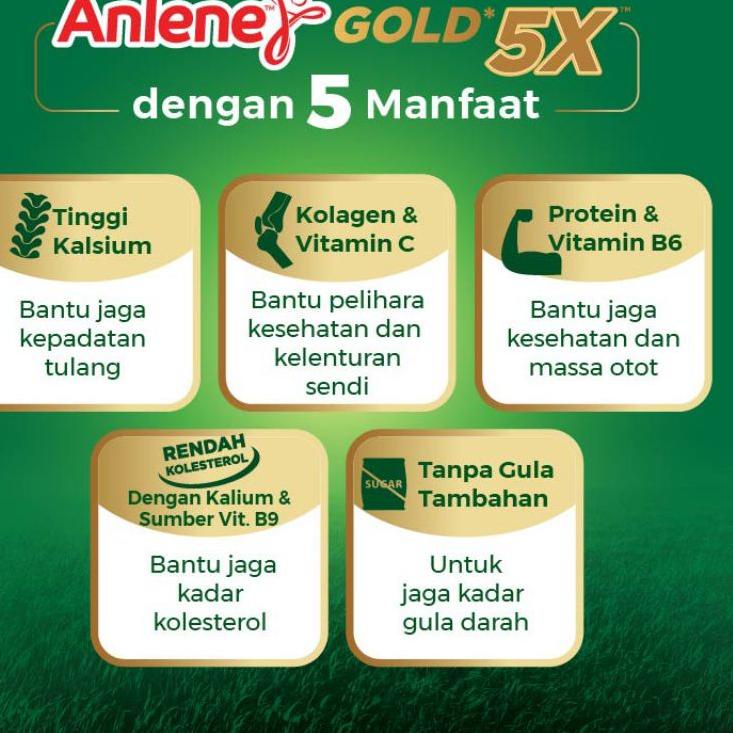 

Miliki - susu bubuk ANLENE gold 5x rasa original plain 650, 885 dan 900g