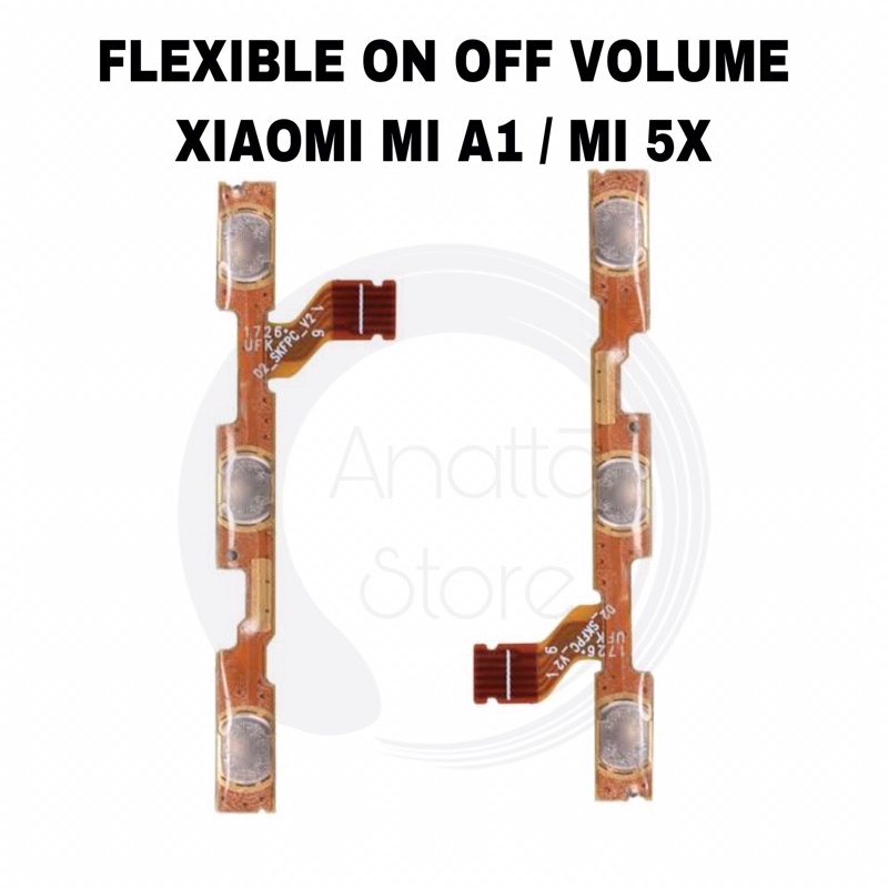 Flexible On Off Volume Xiaomi Mi A1 / Mi 5X - Flex Fleksibel Switch Onoff Vol Tombol