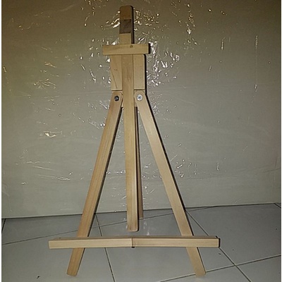 Wooden Easel max 52cm x 80cm Stand Kayu Sandaran Lukisan Tripod Kayu Aestetic Peralatan Perlengkapan Tools Stuff Equipment Paint Painting Melukis Mini Kecil Serbaguna Murah Photo Stand Lukis Penyangga Foto Hp Easel Dudukan Akrilik Termurah Grosir Prakarya