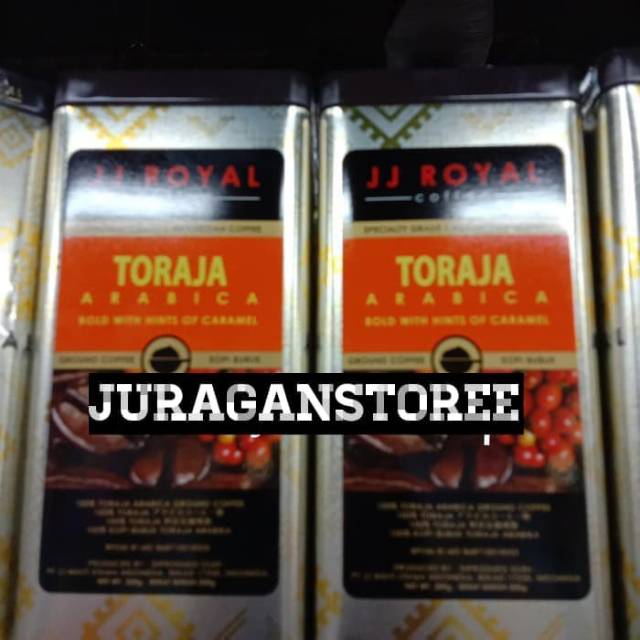 

JJ Royal kopi toraja arabica tin 200gr