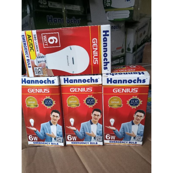 HANOCH emergency/lampu AC/DC 6WATT