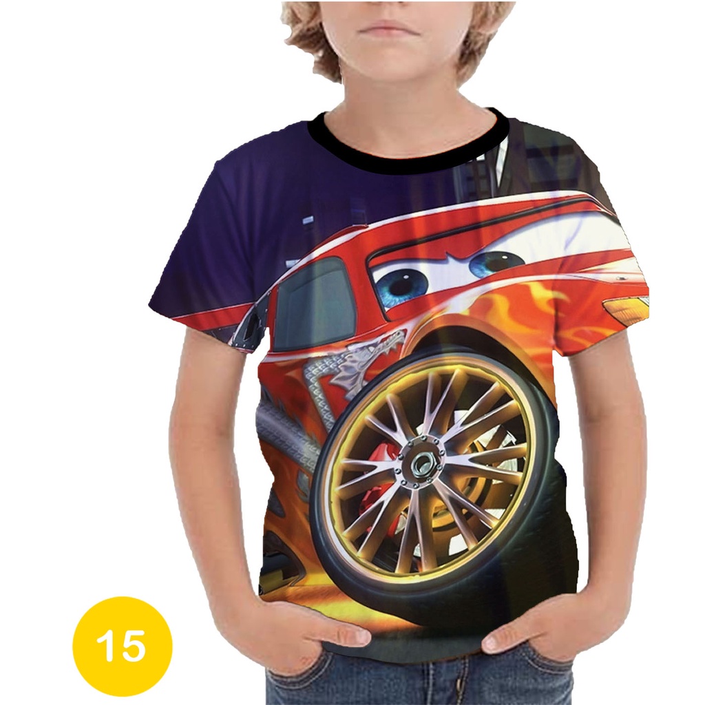 Baju McQueen Baju Anak 3D Kartun Animasi #COWO-15