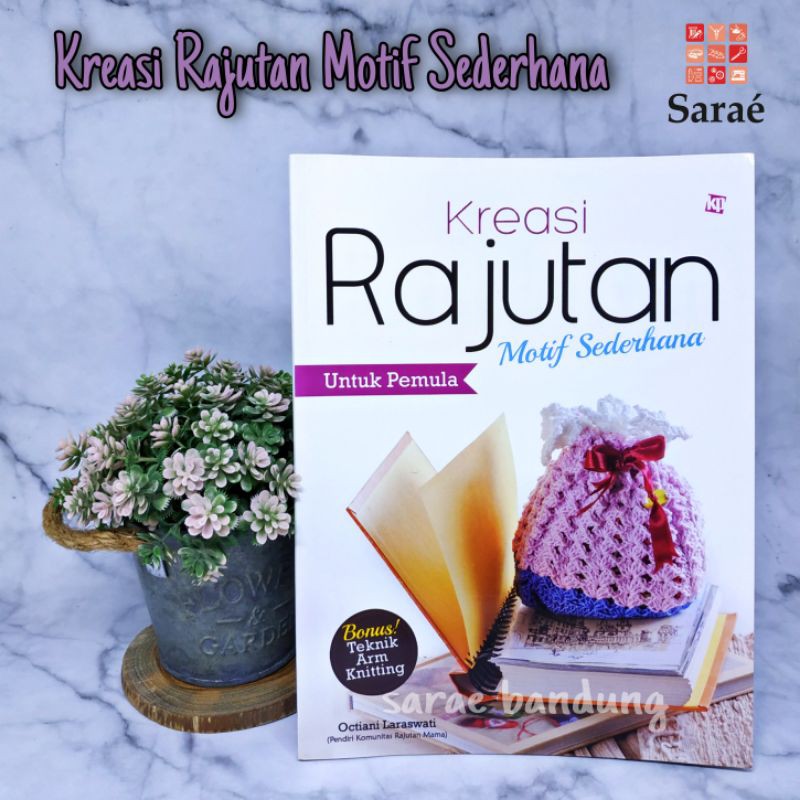 Jual Buku Rajut Pemula / Panduan Merajut / Belajar Merajut (Vol. 2