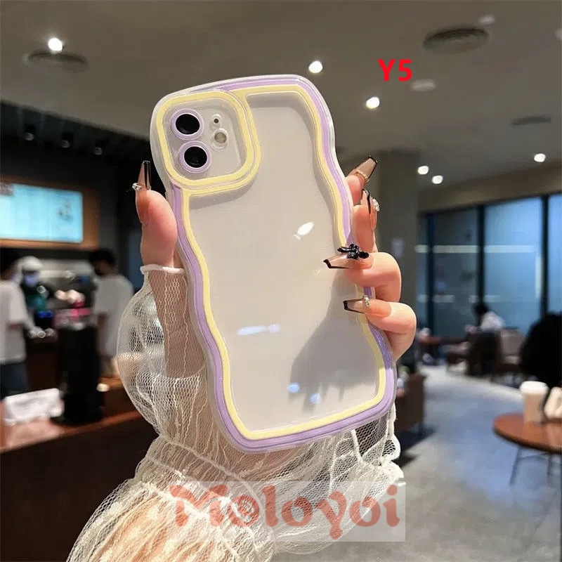 Soft Case Transparan Warna Macaron Untuk IPhone 7 8 6 6s Plus 11Pro MAX 7plus XR 8plus X XS MAX SE 2020