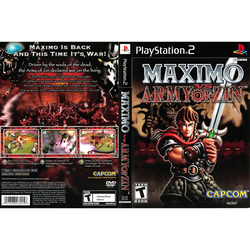 Kaset Ps2 Game Maximo Vs Army of Zin