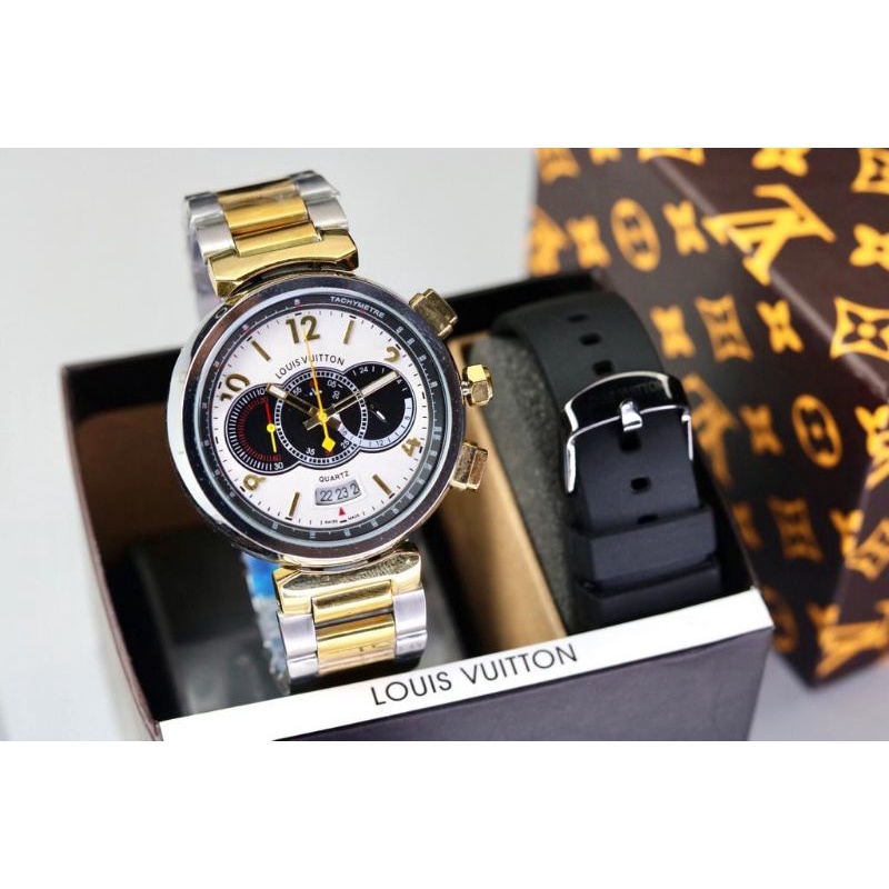 jam tangan LV krono pria