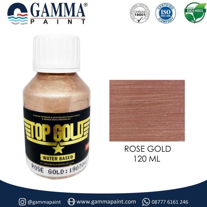 

best produk] TOP GOLD Metallic Paint - ROSE GOLD 120g
