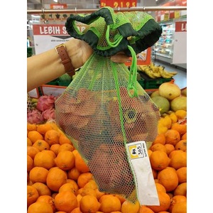 Tas Belanja Jaring Alternatif plastik untuk Buah Sayur Telur - Kantong Segar 365