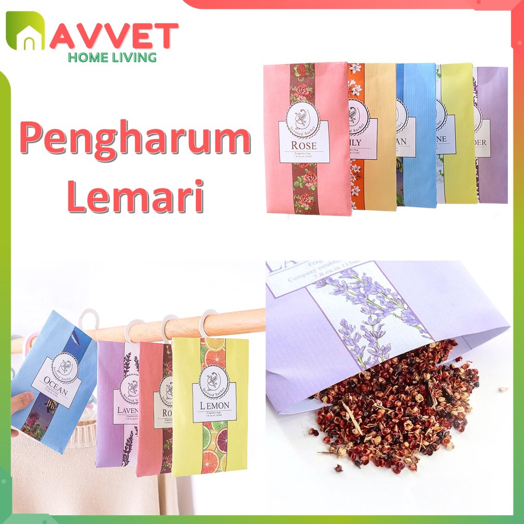 AVVET Pengharum Lemari Aromatherapy Pewangi Ruangan Gantung Pengharum Sachet Fragrance Bag Parfum Mobil Murah Import