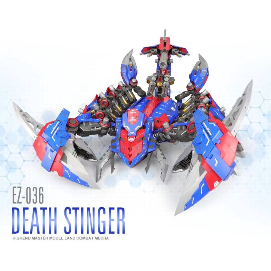 ZOIDS Death Stinger RED AND BLUE Ver 1/50 Model Kit By ZA (SUPERNOVA)