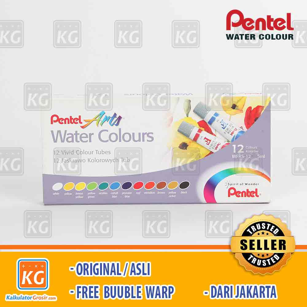 Cat Air Pentel 12 Warna / Pentel Water Color WFRS 12 colour / Kreativitas Anak Seni Lukis