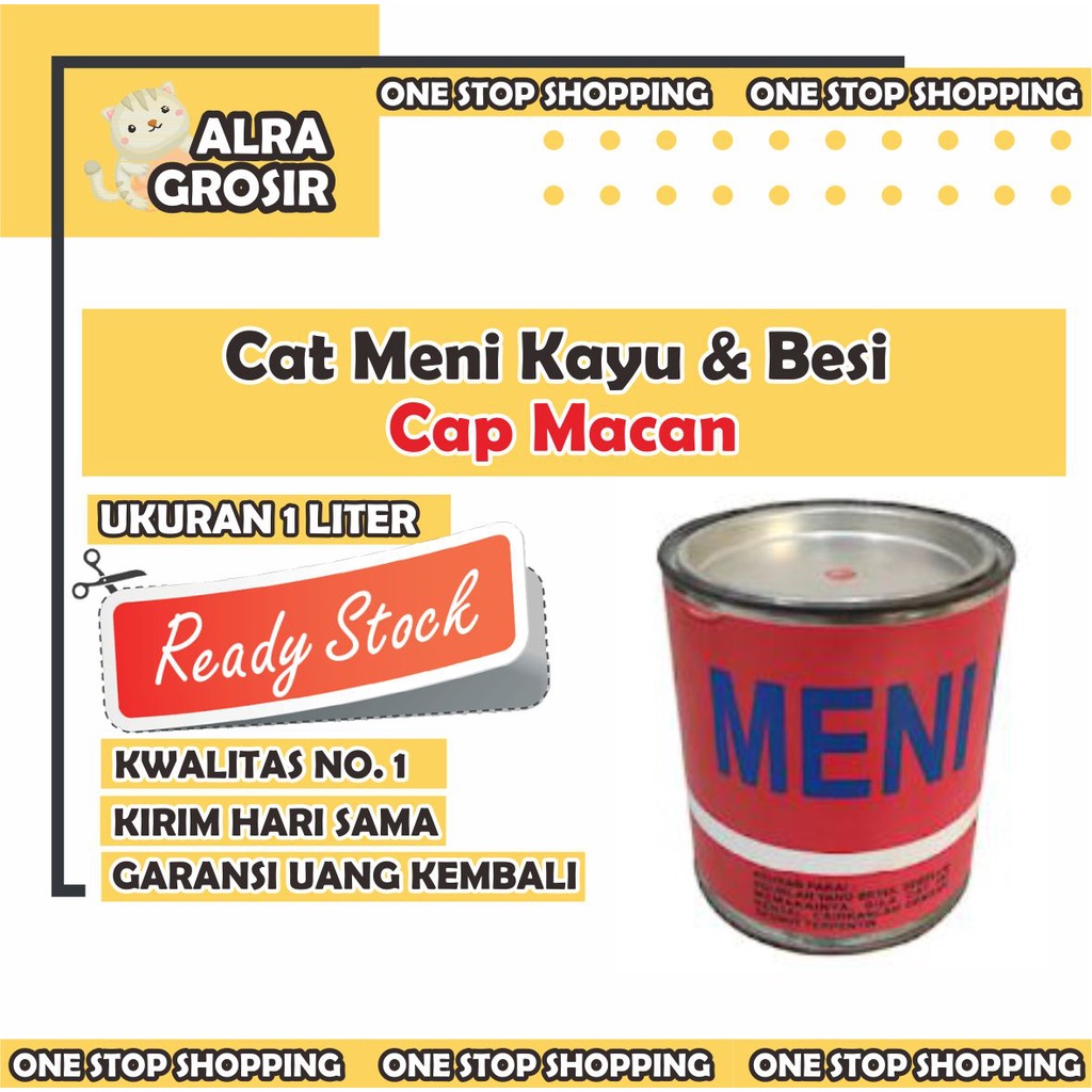 Menie Meni Kayu Meni Besi Cap Macan Cat Meni Kayu Besi