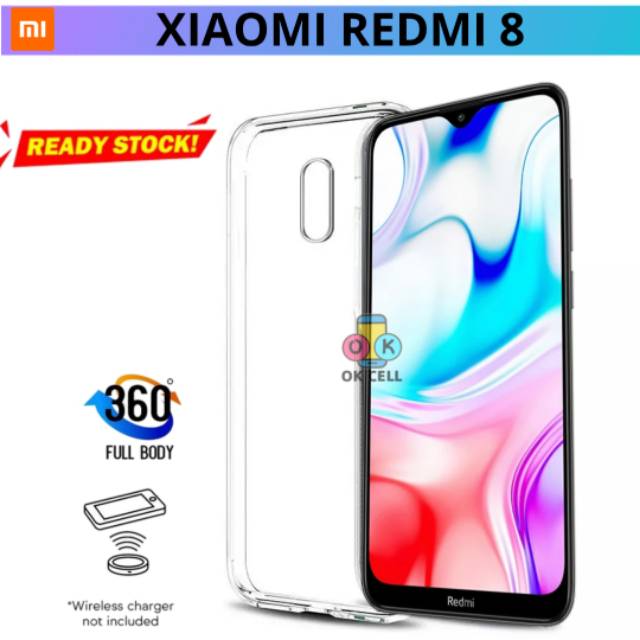 Case Xiaomi Redmi 8 Softcase Silikon Bening Casing Transparan HD TPU Clear Back Cover Premium