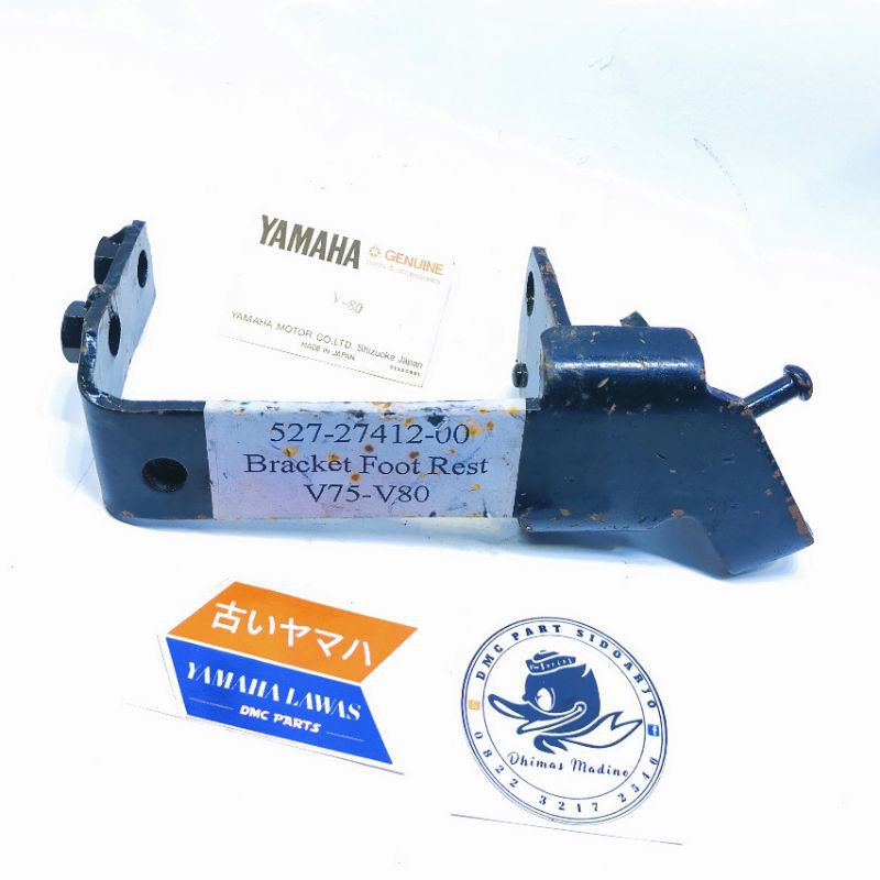 BRACKET FOOTREST / BREKET PANGKON DUDUKAN PIJAKAN KAKI  DEPAN YAMAHA V75 V80 ROBOT SUPERDELUXE EXCEL