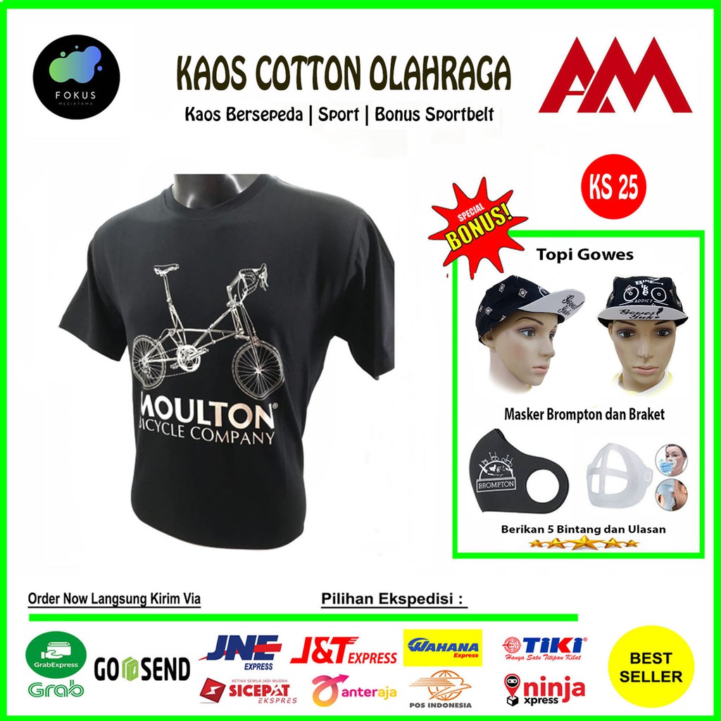 Kaos Sepeda Alex Moulton Tshirt Gowes Bersepeda - Sepeda Moulton