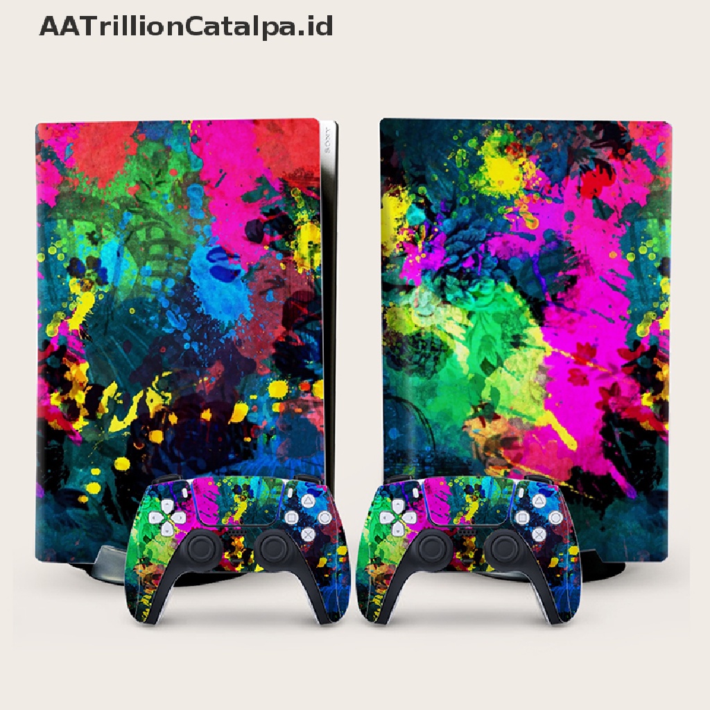 Aatrillioncatalpa PS5 Stiker Decal Vinyl Motif Planet Untuk PlayStation 5 Disk