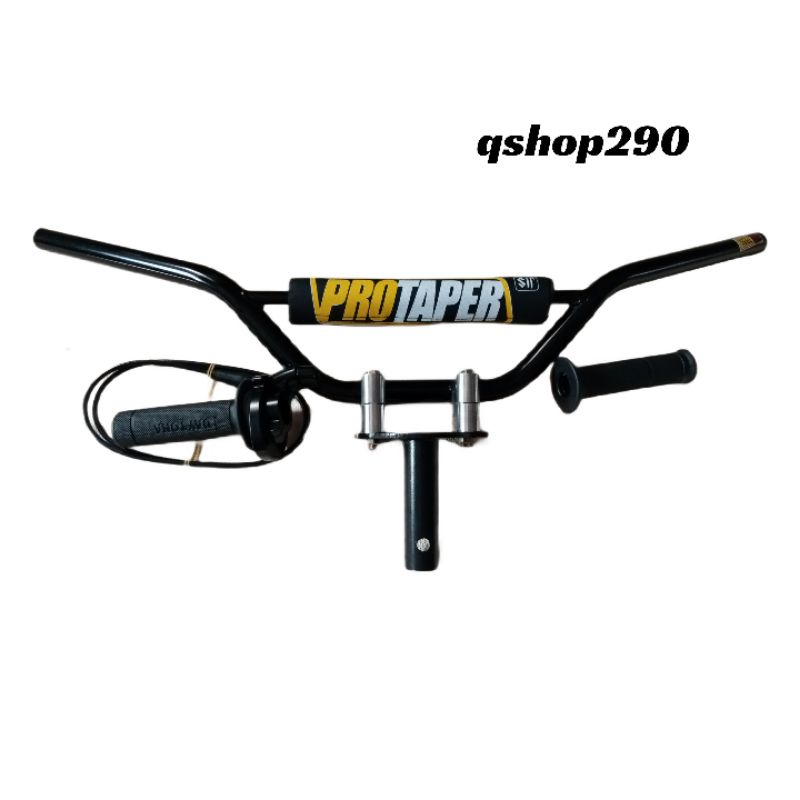 paketan stang trail - dudukan stang - gasspontan  polos motor bebek dan matik