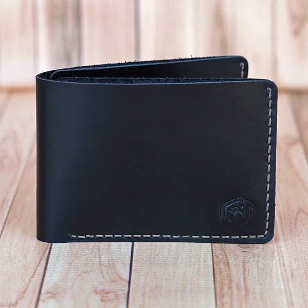 Jayuwan JYB04 Dompet Pria Kulit Sapi Asli Handmade Warna Hitam Istimewa