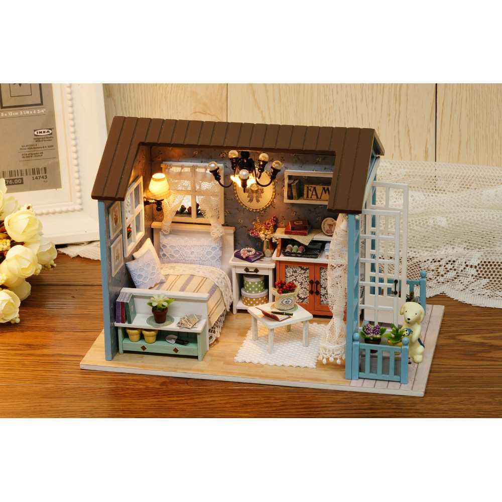 Pajangan Miniatur Rumah Boneka 3D DIY 1:24 - 8009A