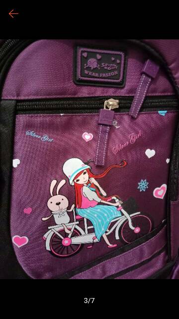 silver girl tas ransel sekolah